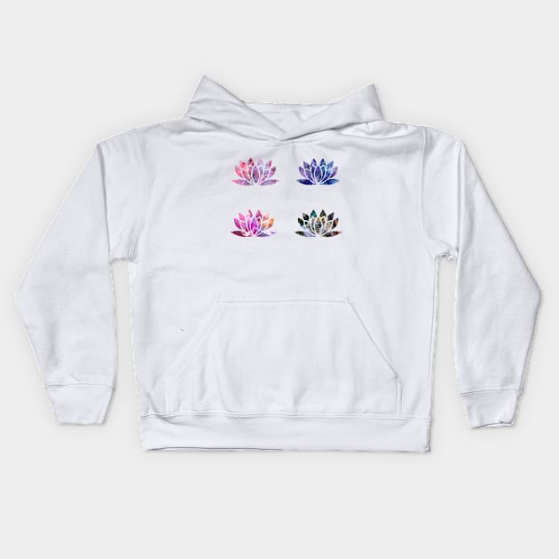 Lotus Kids Hoodie by Sloth Station